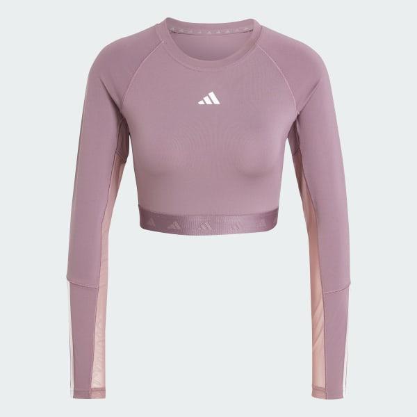 Hyperglam Training Cropped Long Sleeve Tee Product Image