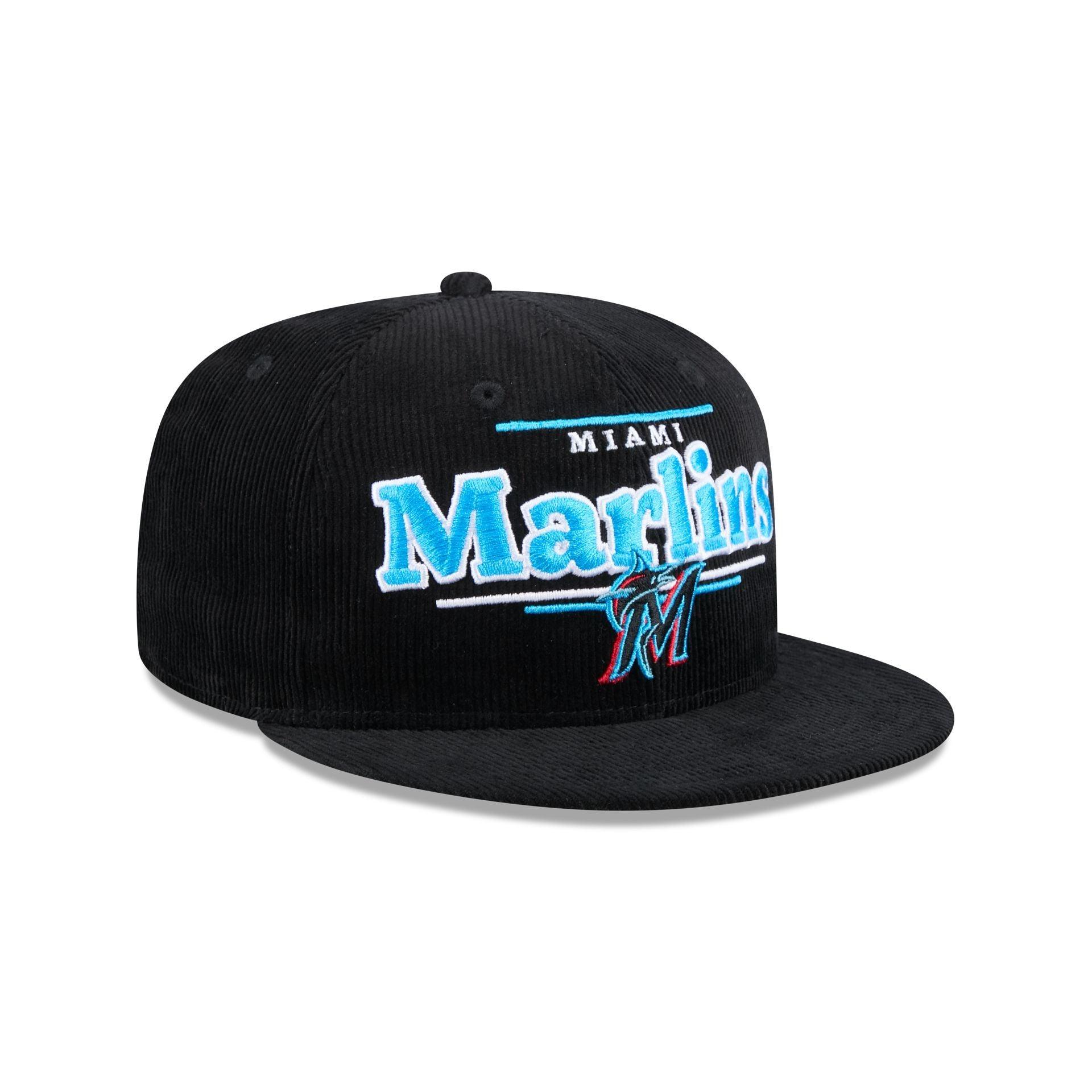 Miami Marlins Throwback Display 9FIFTY Snapback Hat Male Product Image