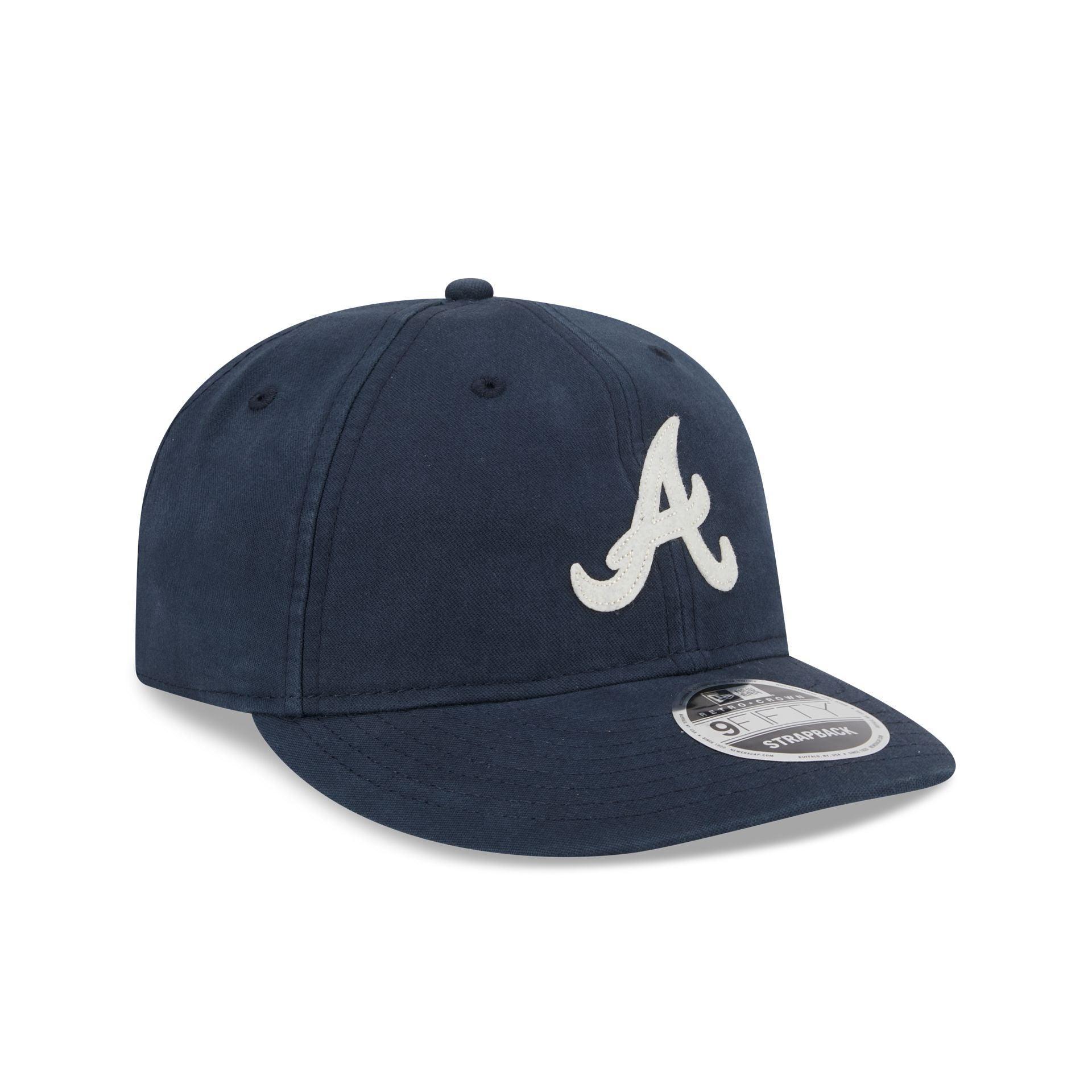 Atlanta Braves Canvas Felt Retro Crown 9FIFTY Adjustable Hat Male Product Image