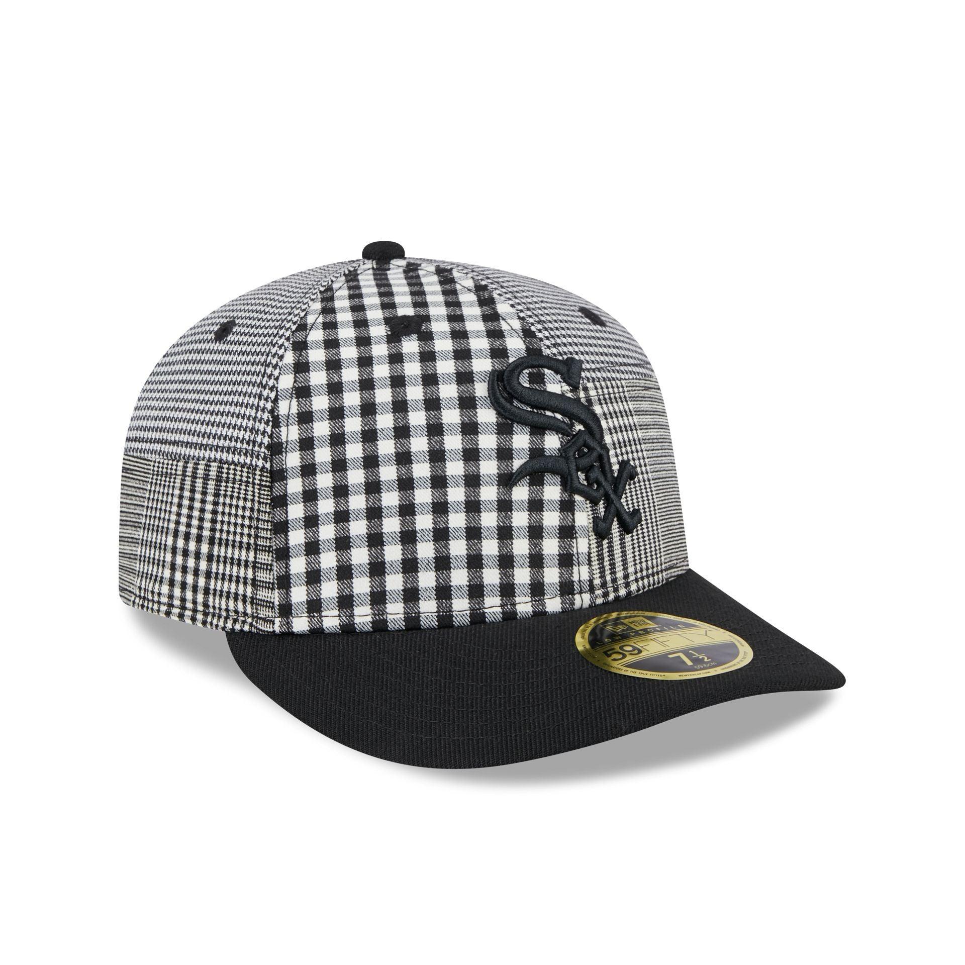 Chicago White Sox Patch Plaid Low Profile 59FIFTY Fitted Hat Male Product Image