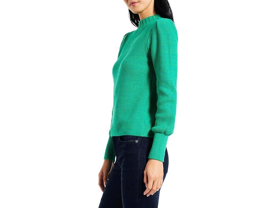 NIC+ZOE Waffle Stitch Sweater (Fern) Women's Sweater Product Image