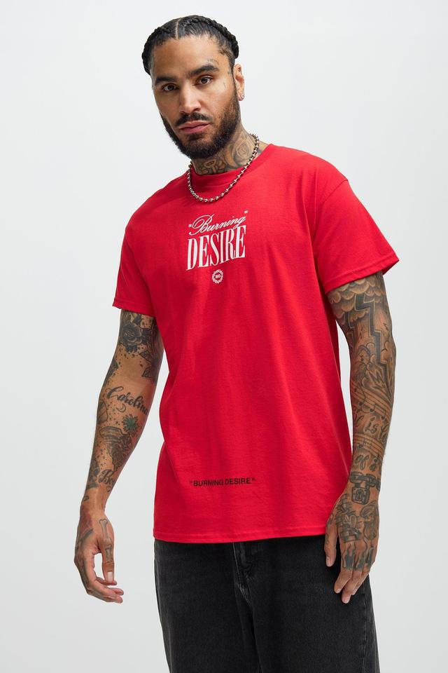 Burning Desire Short Sleeve Tee - Red Product Image