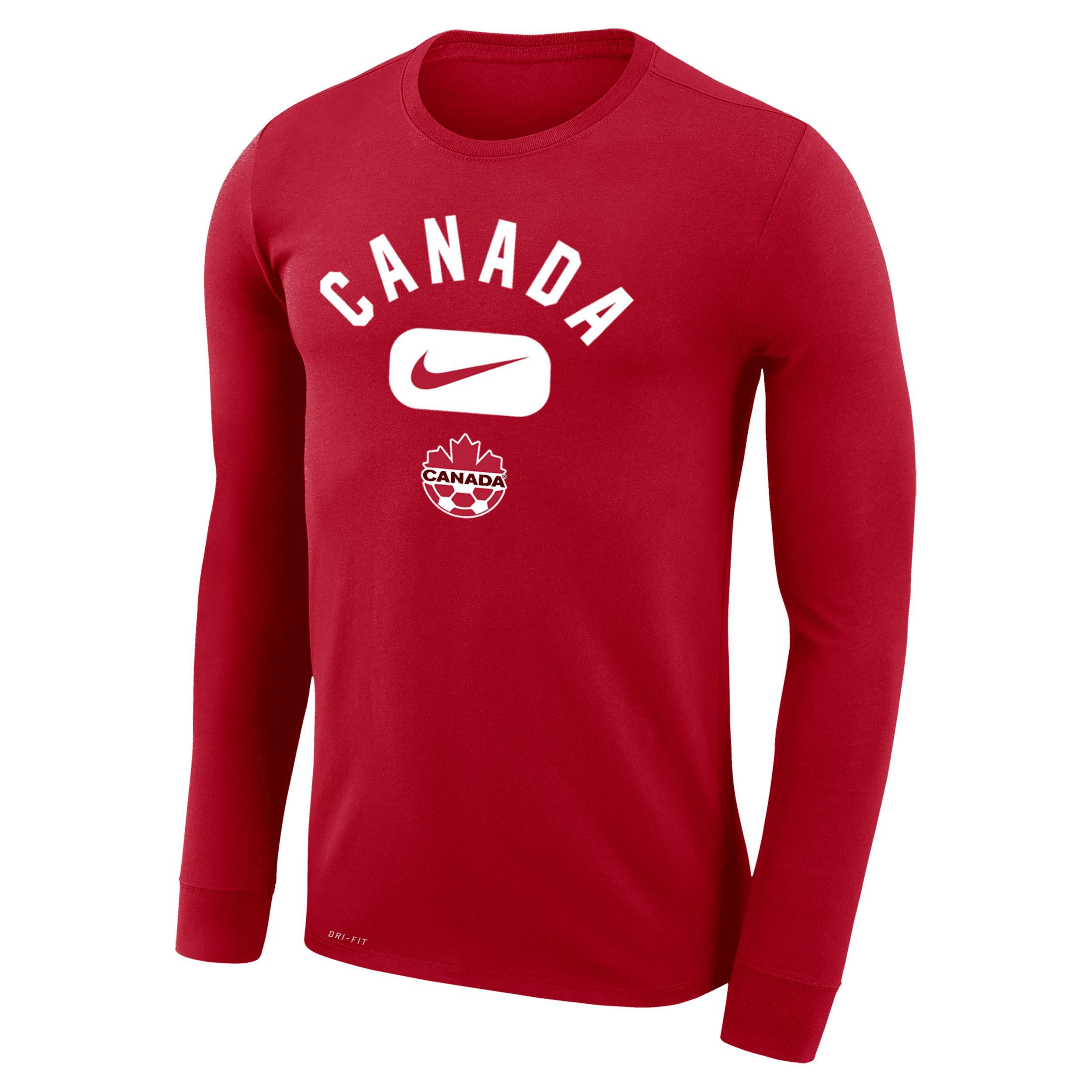 Canada Legend Nike Men's Dri-FIT Long-Sleeve T-Shirt Product Image