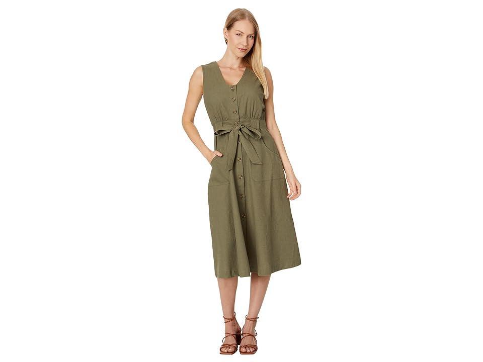 Barbour Rutherglen Cotton & Linen Midi Dress Product Image