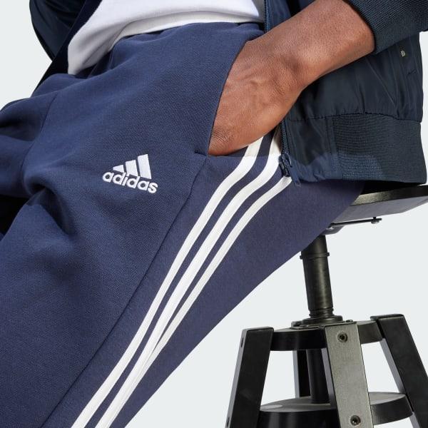 Essentials 3-Stripes Open Hem Fleece Pants Product Image