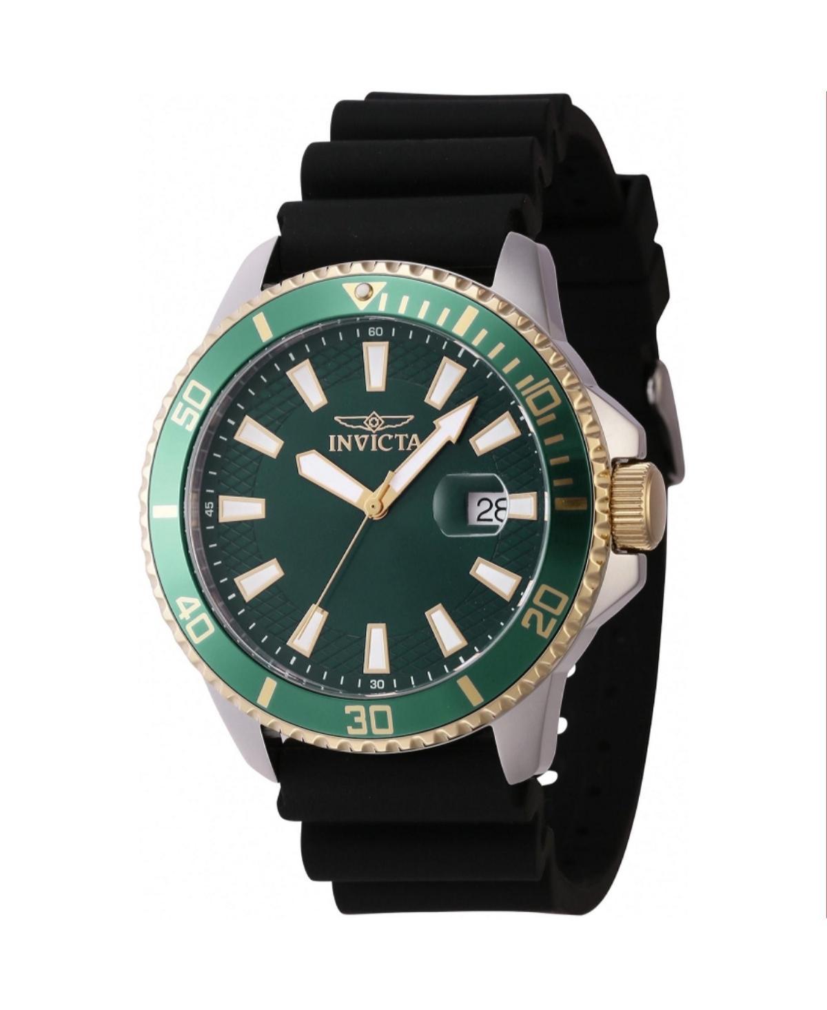 Invicta Mens 46134 Pro Diver Quartz 3 Hand Green Dial Watch - Green Product Image