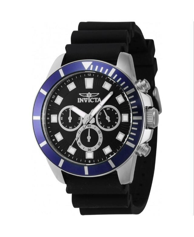 Invicta Mens 46079 Pro Diver Quartz Chronograph Black Dial Watch - Black Product Image