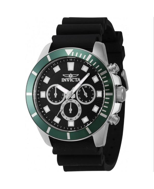 Invicta Mens 46078 Pro Diver Quartz Chronograph Black Dial Watch - Black Product Image