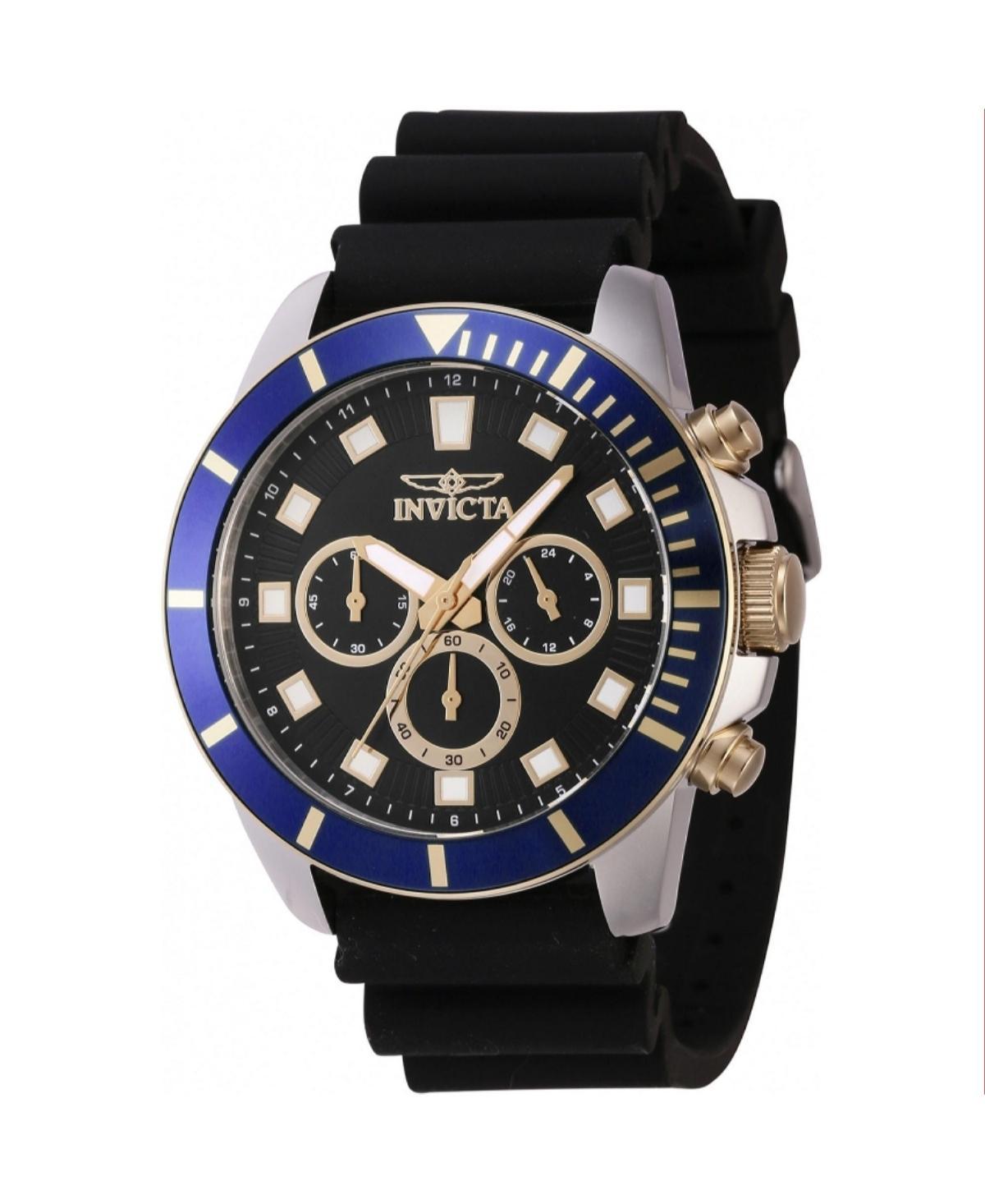 Invicta Mens 46082 Pro Diver Quartz Chronograph Black Dial Watch - Black Product Image