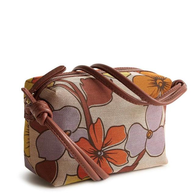 Vera Bradley Blake Crossbody Bags Women in Trillium Brown/Red Product Image