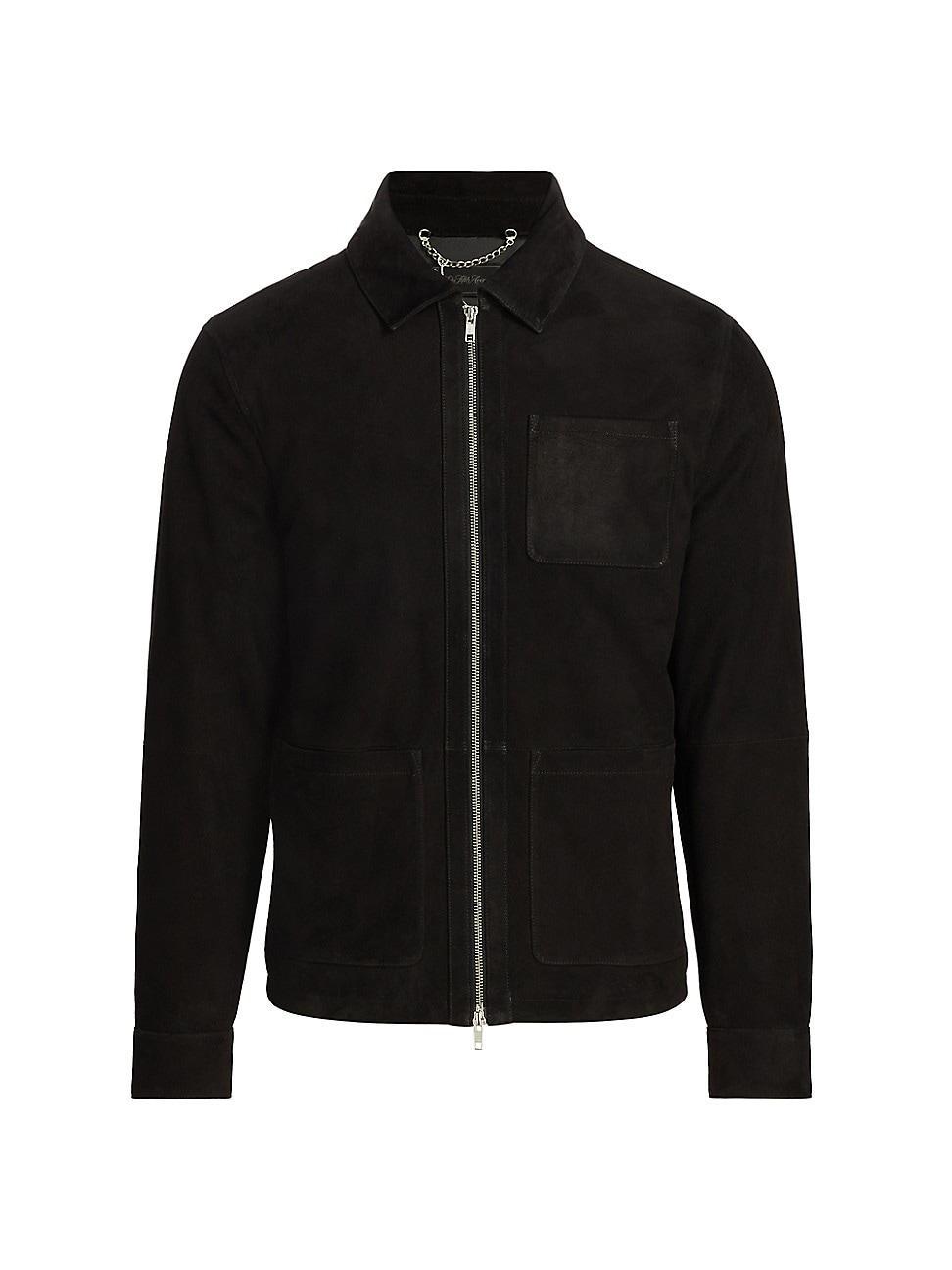 Mens COLLECTION Suede Shirt Jacket Product Image