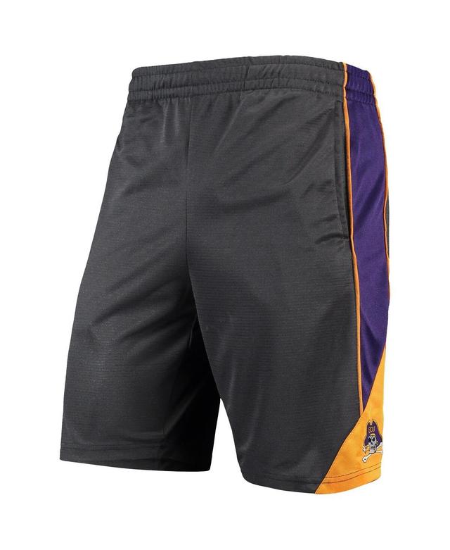 Mens Colosseum Charcoal ECU Pirates Turnover Team Shorts Product Image