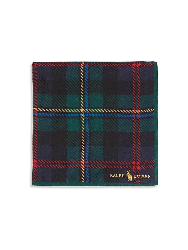 Mens Tartan Wool Pocket Square Product Image