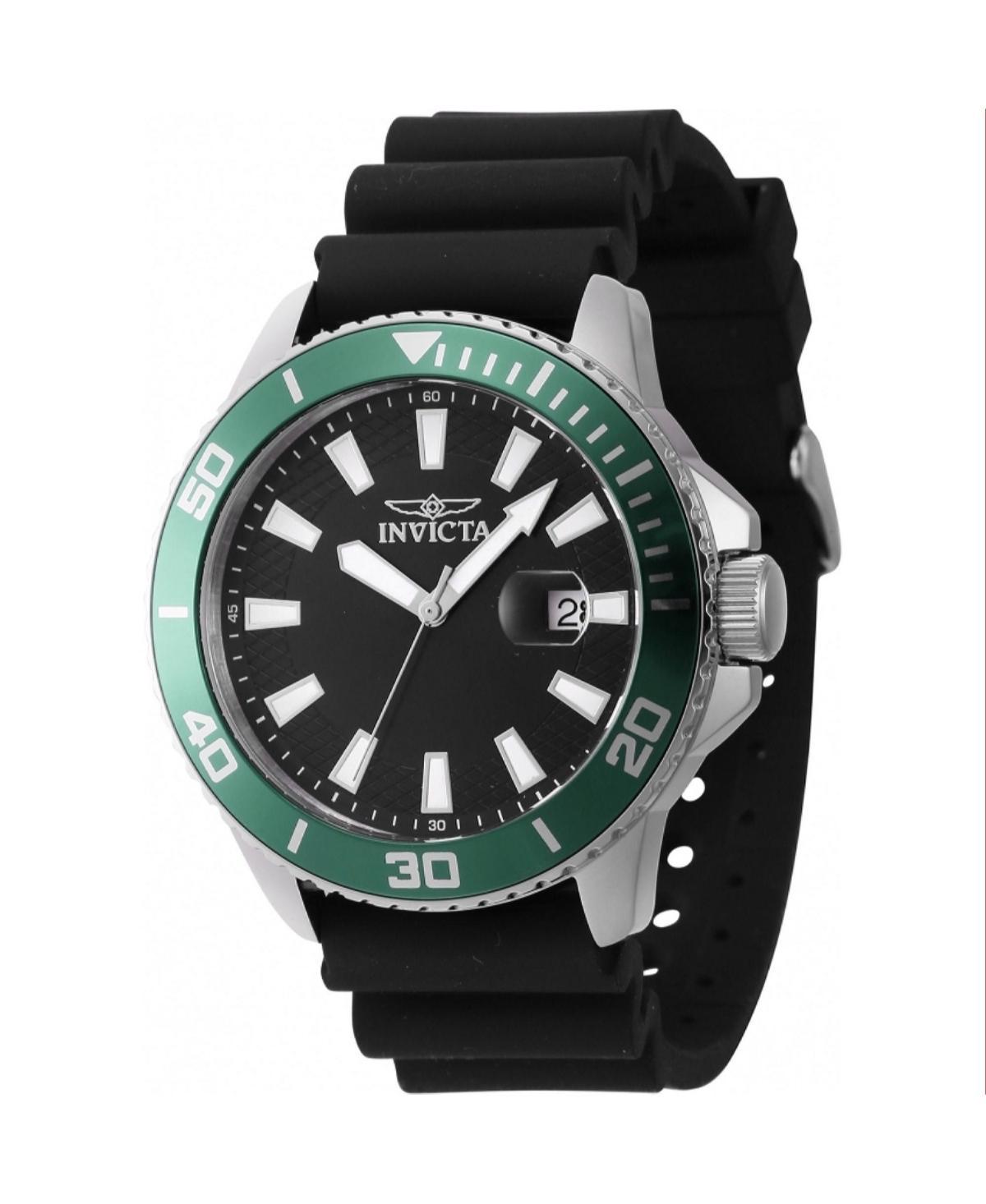 Invicta Mens 46093 Pro Diver Quartz 3 Hand Green Dial Watch - Green Product Image