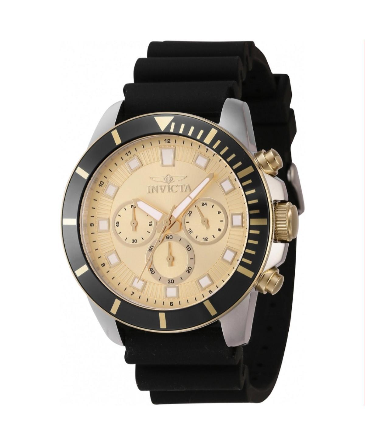 Invicta Mens 46084 Pro Diver Quartz Chronograph Gold Dial Watch - Gold Product Image