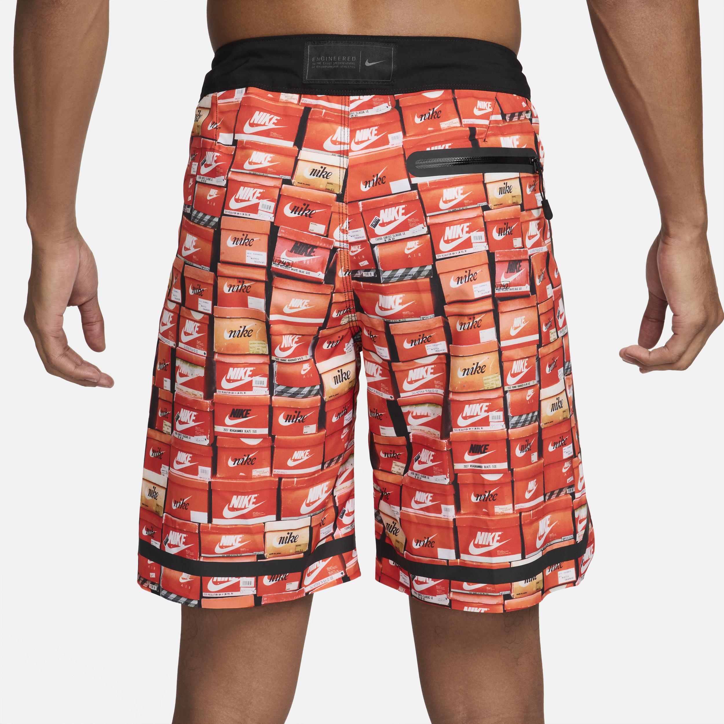 Nike Mens Nike Stacked Fadeaway 9 Boardshorts - Mens Orange/Black Product Image