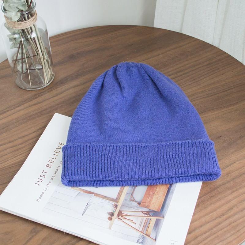 Plain Knit Slouchy Beanie product image