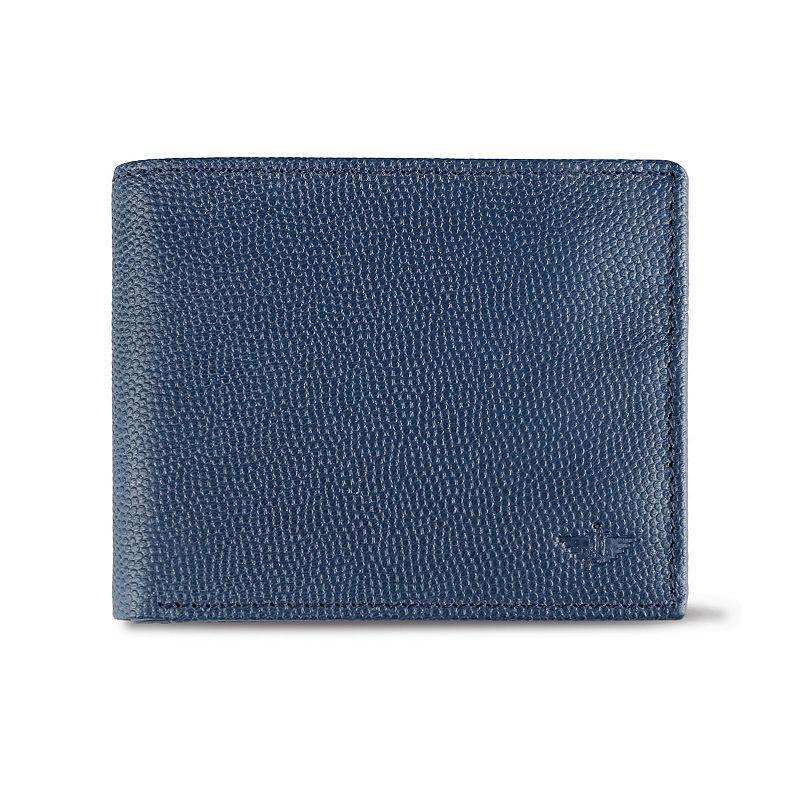 Mens Dockers RFID-Blocking Selby Pebble Grain Leather Traveler Wallet, Blue Product Image