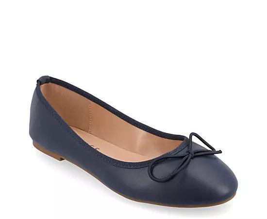 Journee Collection Vika Womens Ballet Flats Blue Product Image