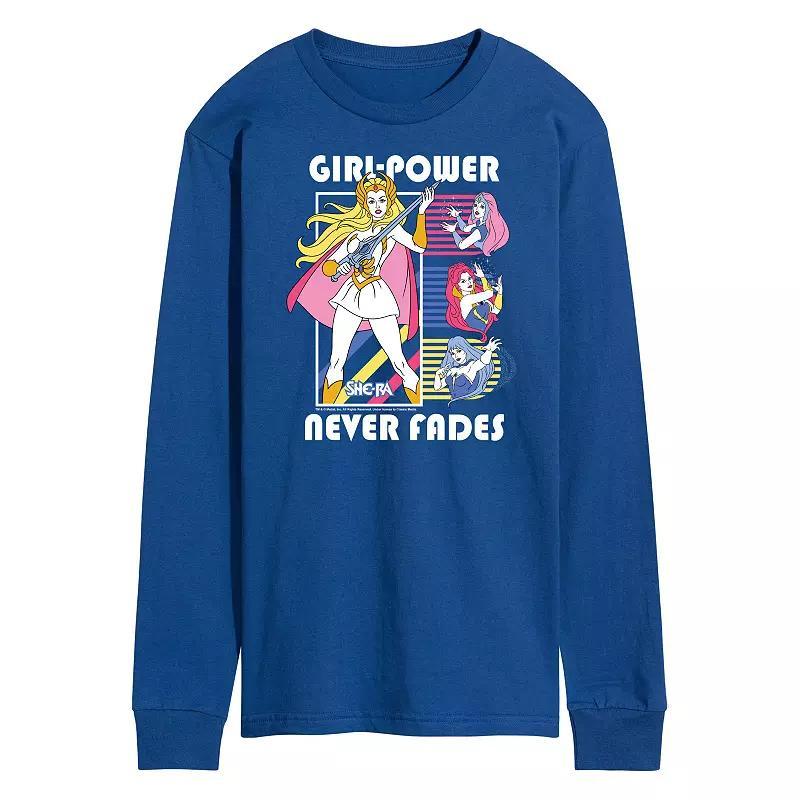 Mens SheRa Girl Power Never Fades Graphic Tee Blue Product Image