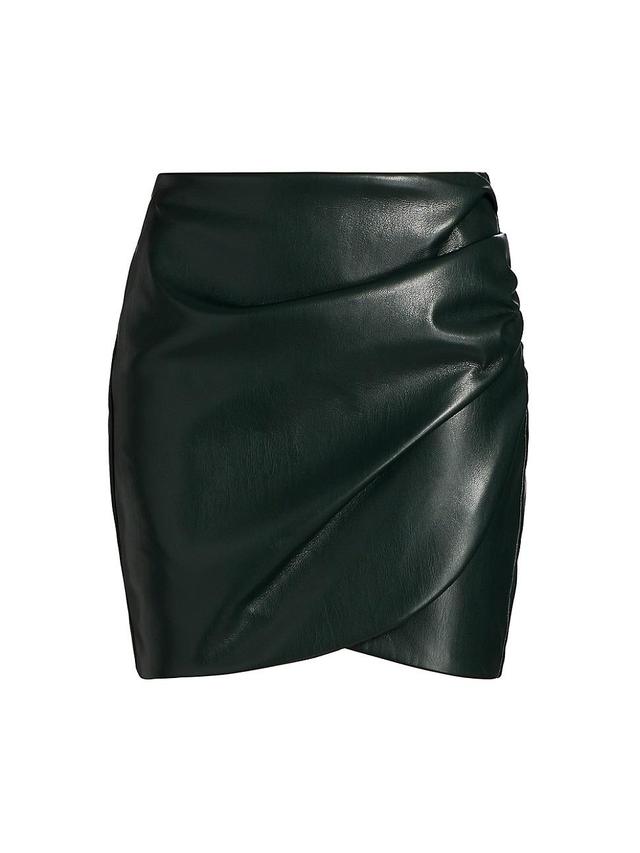 Womens Shyann Faux Leather Miniskirt Product Image