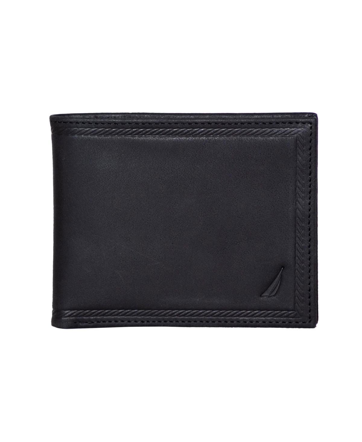 Nautica Mens Credit Card Bifold Leather Wallet Product Image