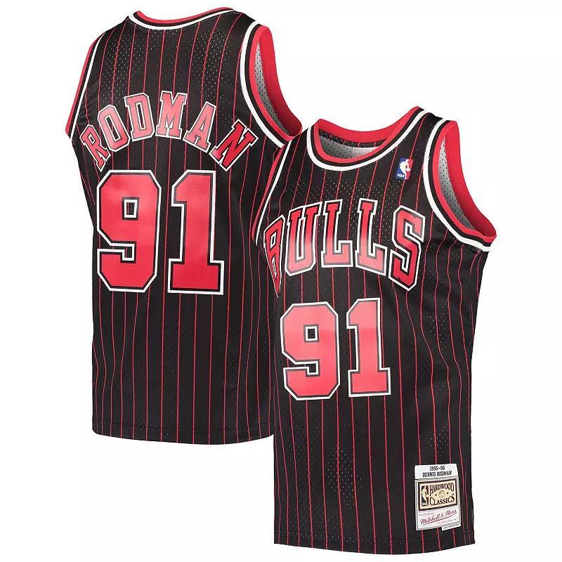 Mens Mitchell & Ness Dennis Rodman Chicago Bulls Hardwood Classics Swingman Jersey Product Image