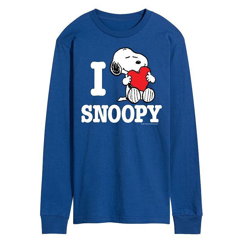 Mens Peanuts I Love Snoopy Long Sleeve Tee Product Image