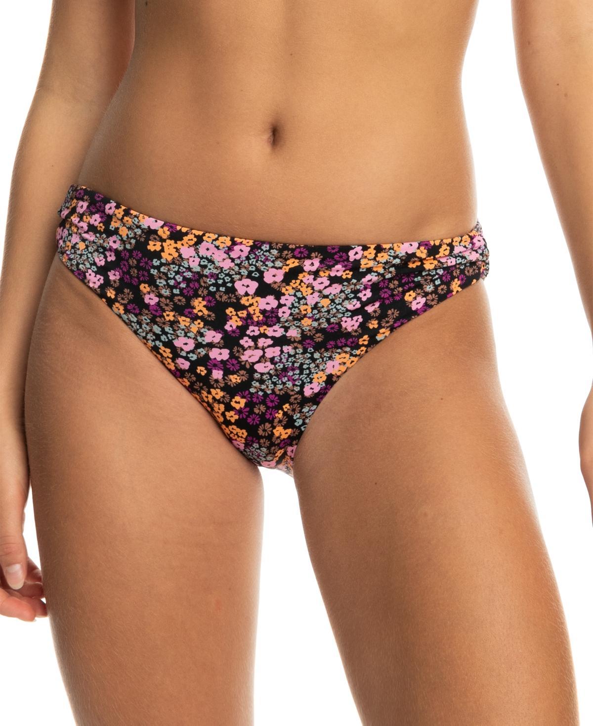 Roxy Juniors Printed Beach Classics Full-Coverage Hipster Bikini Bottoms Product Image