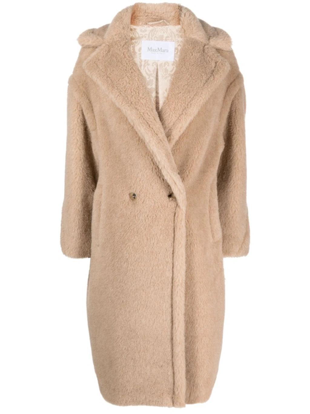 Teddy Bear Icon Coat In Beige product image