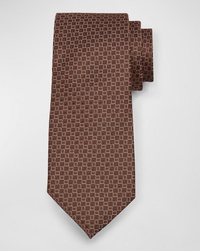 Men's Silk Micro-Geometric Tie Product Image