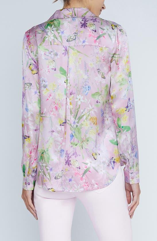 Tyler Long Sleeve Blouse In Lilac Snow Botanical Butterfly In Lilac Snow Butterfly Product Image