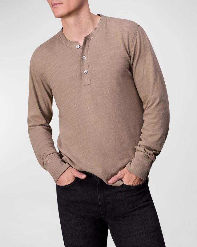 Men's Classic Flame Henley Shirt Product Image