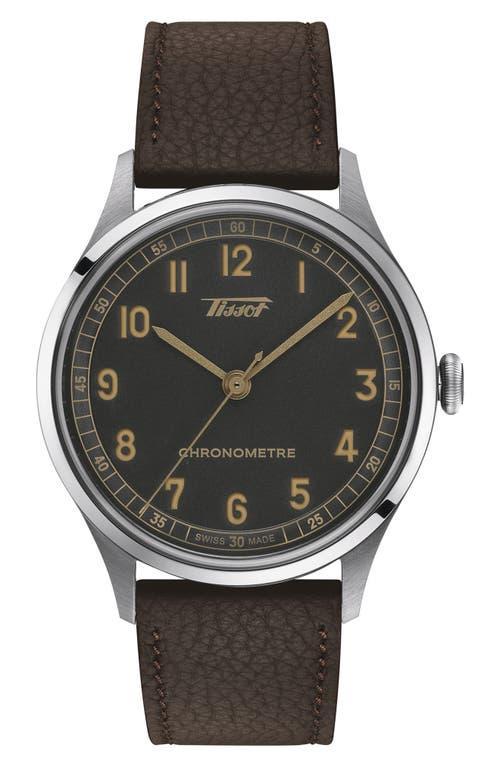 Tissot Heritage 1938 Leather Strap Watch, 39mm Product Image