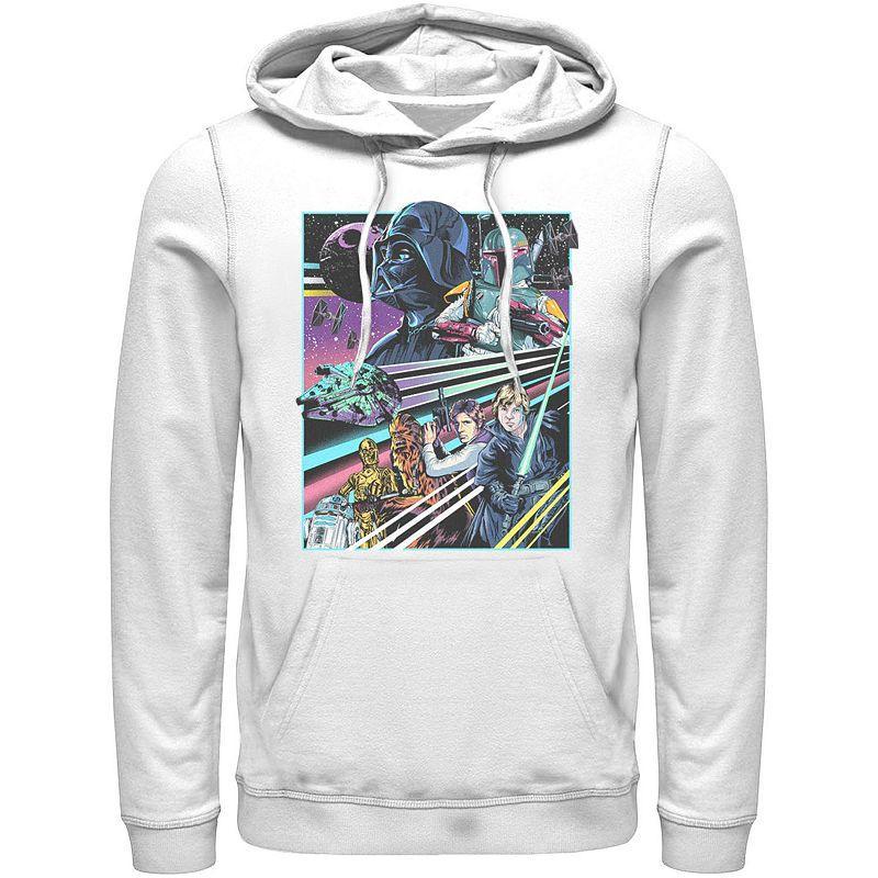 Mens Star Wars Neon Rebel Alliance Poster Hoodie Product Image