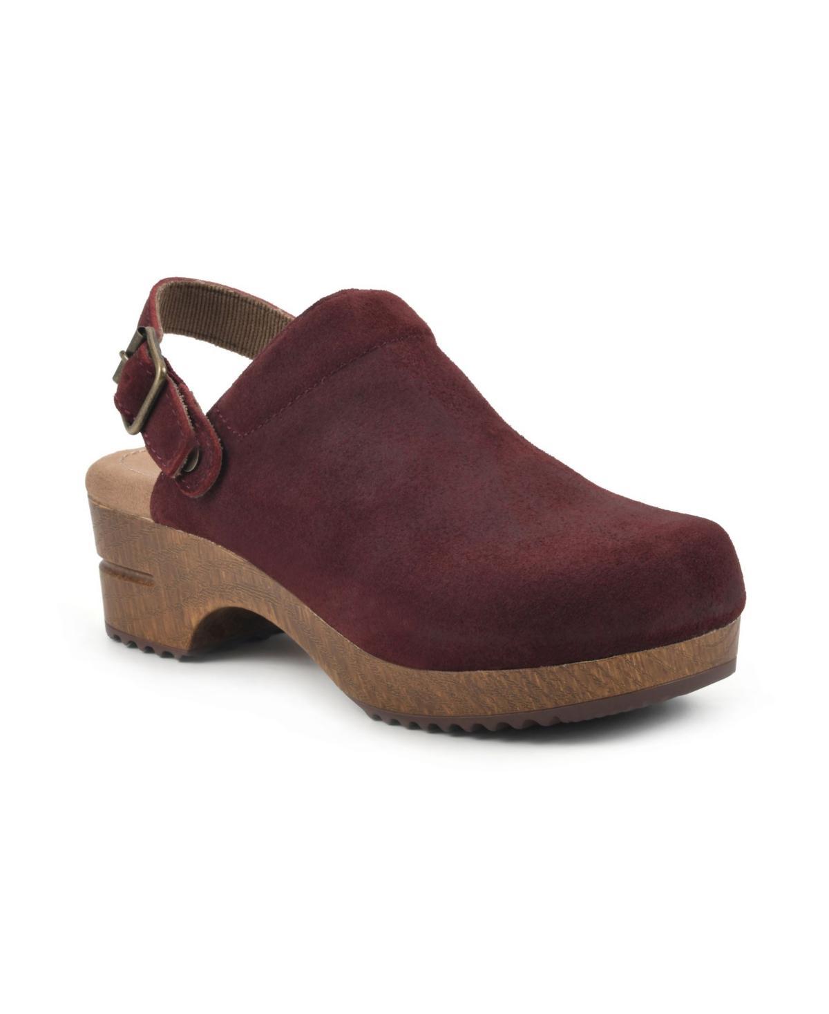 White Mountain Womens Being Slingback Platform Clogs - Vino Product Image