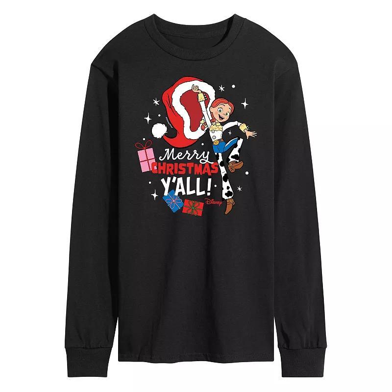 Disney / Pixars Toy Story 4 Jessie Mens Merry Christmas Yall Long Sleeve Graphic Tee Product Image