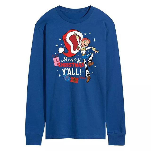 Disney / Pixars Toy Story 4 Jessie Mens Merry Christmas Yall Long Sleeve Graphic Tee Product Image