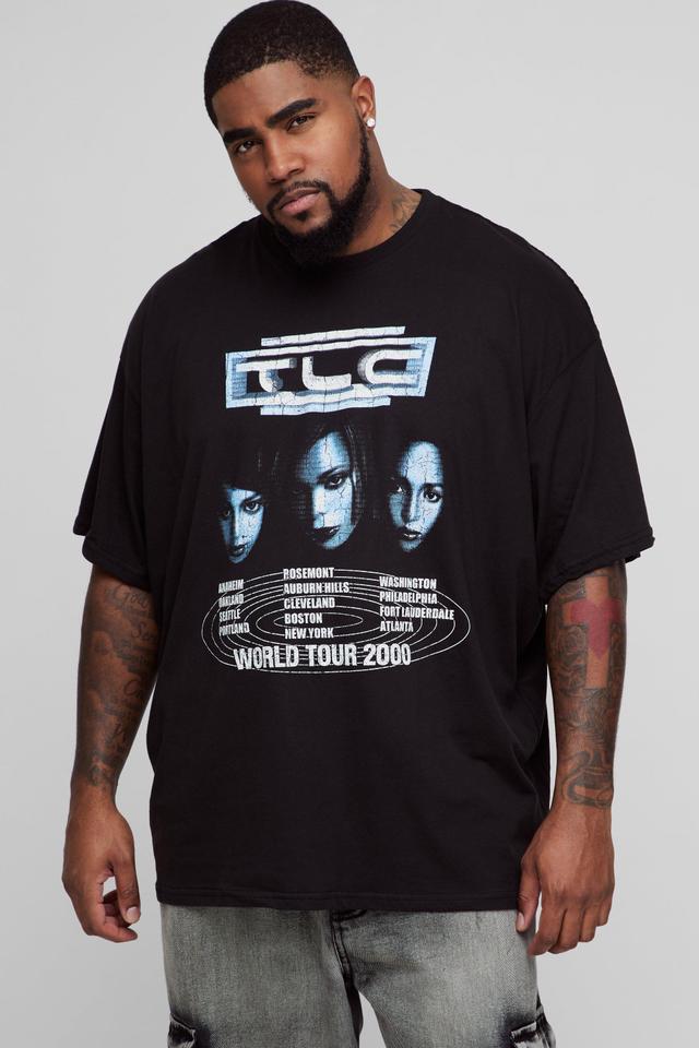 Plus Oversized TLC License Print T-Shirt | boohooMAN USA Product Image