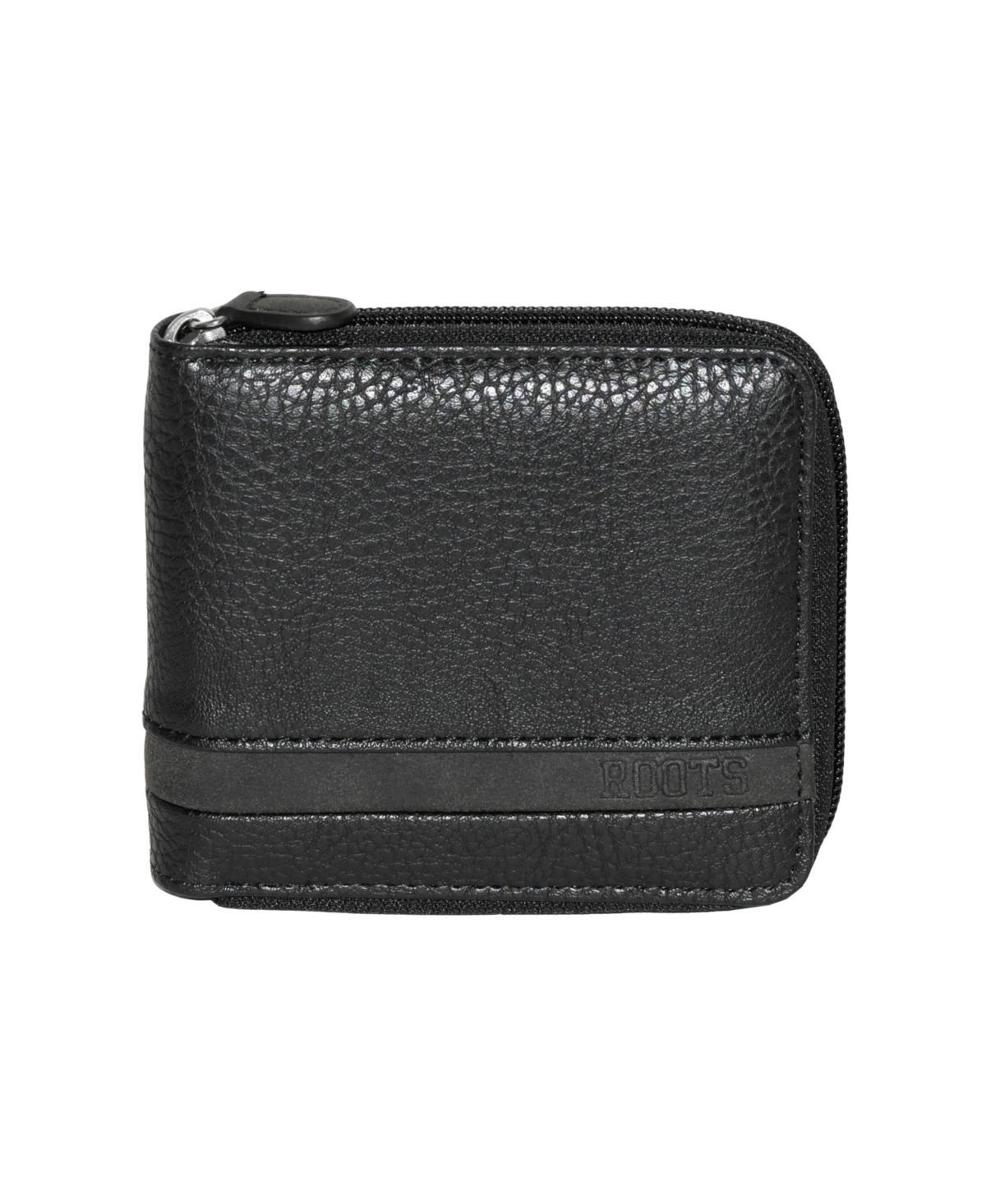 Roots Mens Men Zipper Around Wallet With Center Wing Product Image