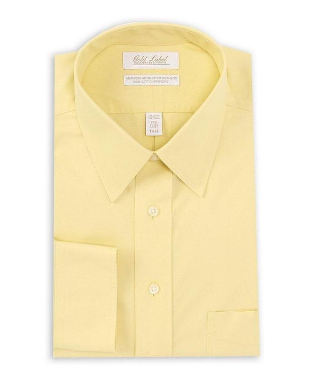 Gold Label Roundtree & Yorke Slim Fit Solid Non-Iron Point Collar Dress Shirt Product Image