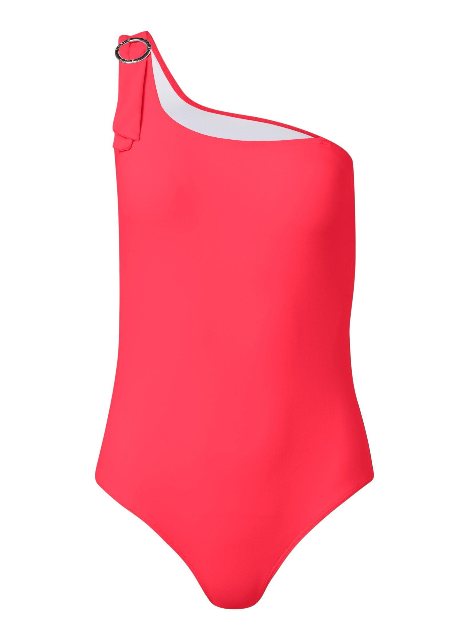 One-Shoulder One-Piece - Sweet Red Product Image