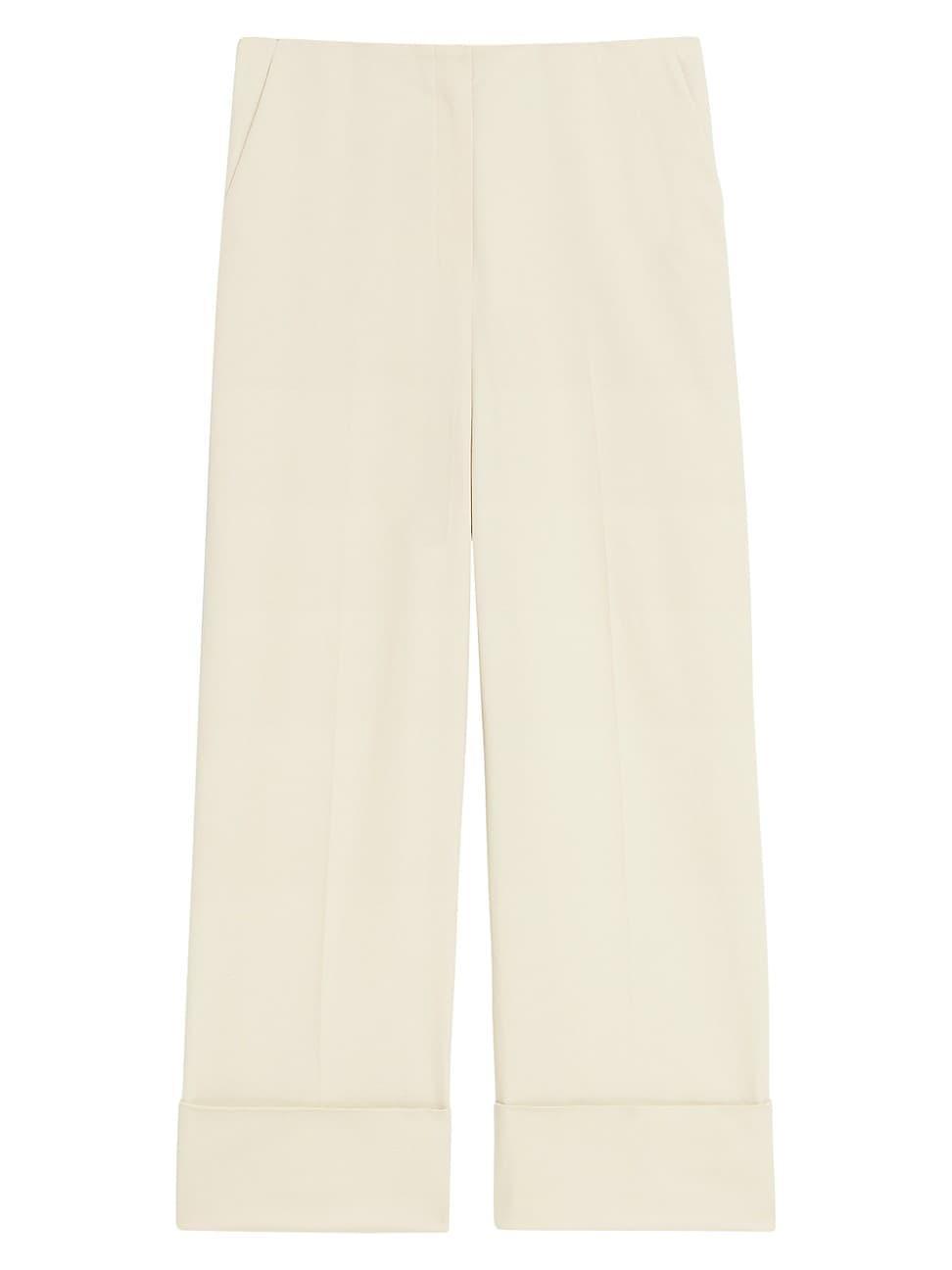 Womens High-Rise Cuffed Pants Product Image