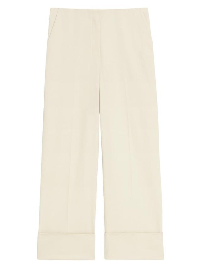 Womens High-Rise Cuffed Pants Product Image