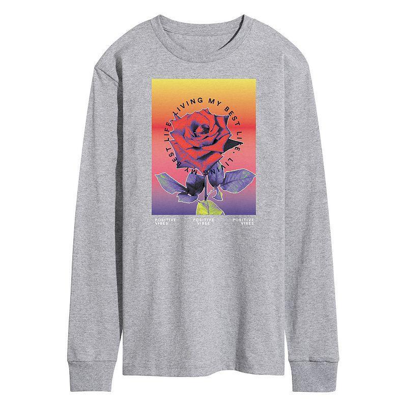 Mens Positive Vibes Tee Med Grey Product Image