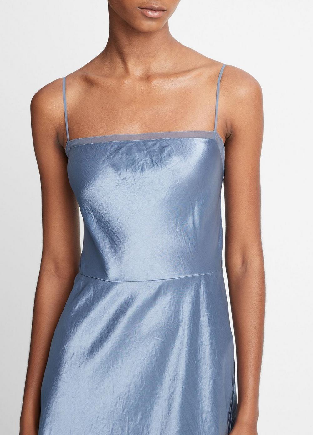 Sheer-Paneled Slip Dress Product Image