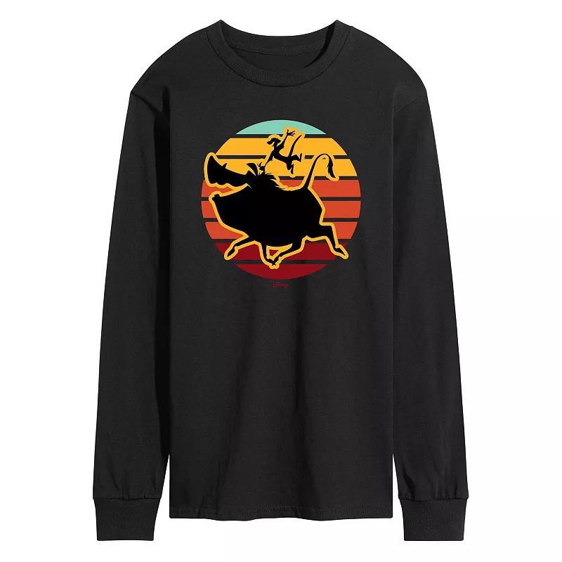 Disneys Lion King Timon & Pumba Mens Long Sleeve Graphic Tee Product Image