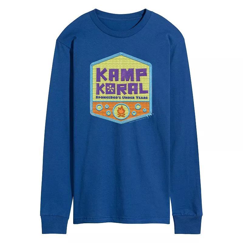 Mens SpongeBob SquarePants Kamp Koral Long Sleeve Graphic Tee Product Image