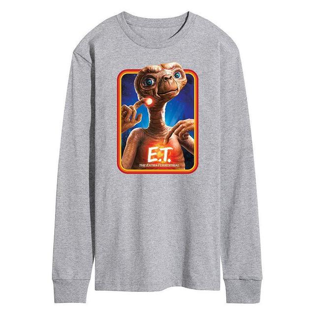 Mens ET Retro Frame Long Sleeve Tee Med Grey Product Image