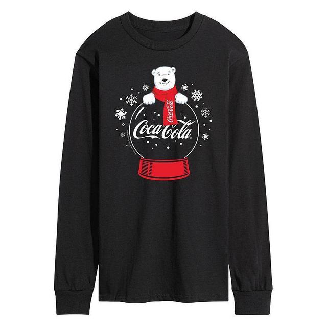 Mens CocaCola Polar Bear Snowglobe Long Sleeve Graphic Tee Product Image